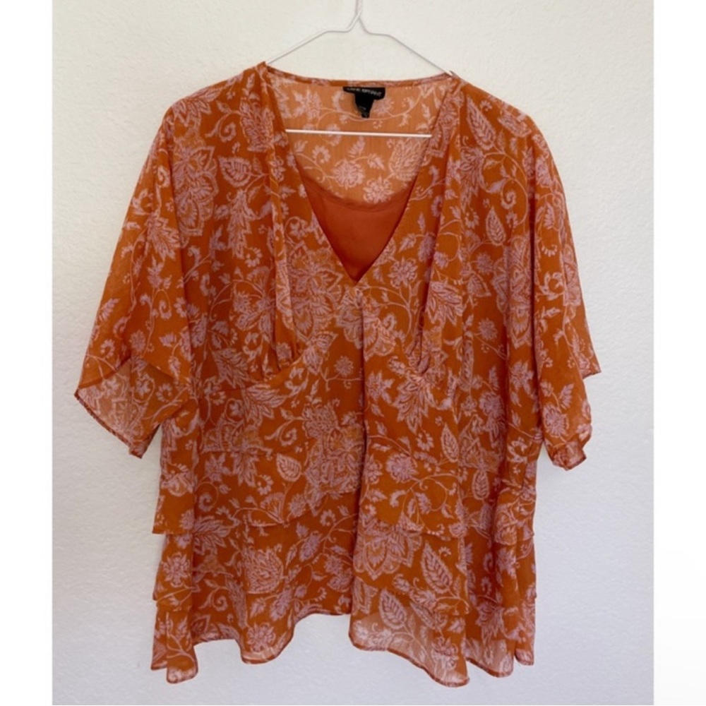 Lane Bryant floral paisley blouse women’s plus sz 22/24